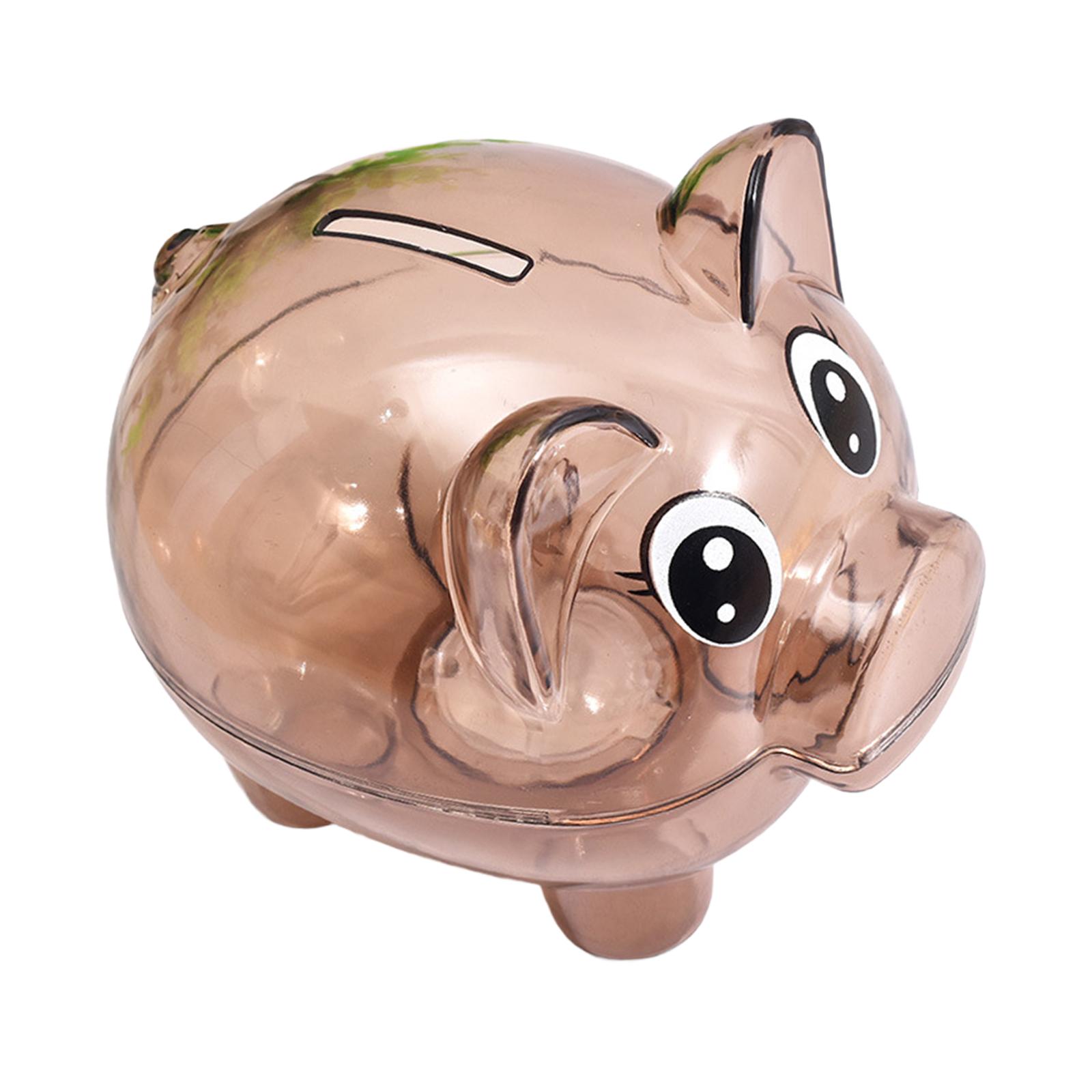 Свинья Копилка Горшок для накопления денег Многоразовое украшение Декоративный подарок Животное Копилка Копилка Свинья Скульптура для детей кофейный
